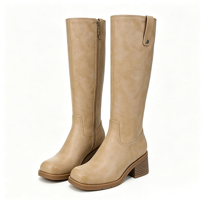 Avelin Lyon | Bottes femme à talon bloc large