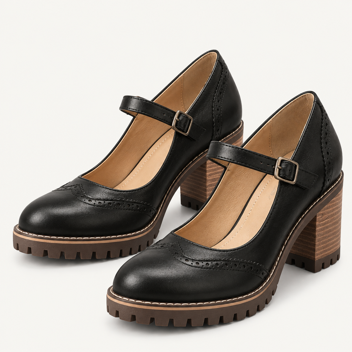 Avelin Lyon | Chaussures Mary Jane femme à bout rond