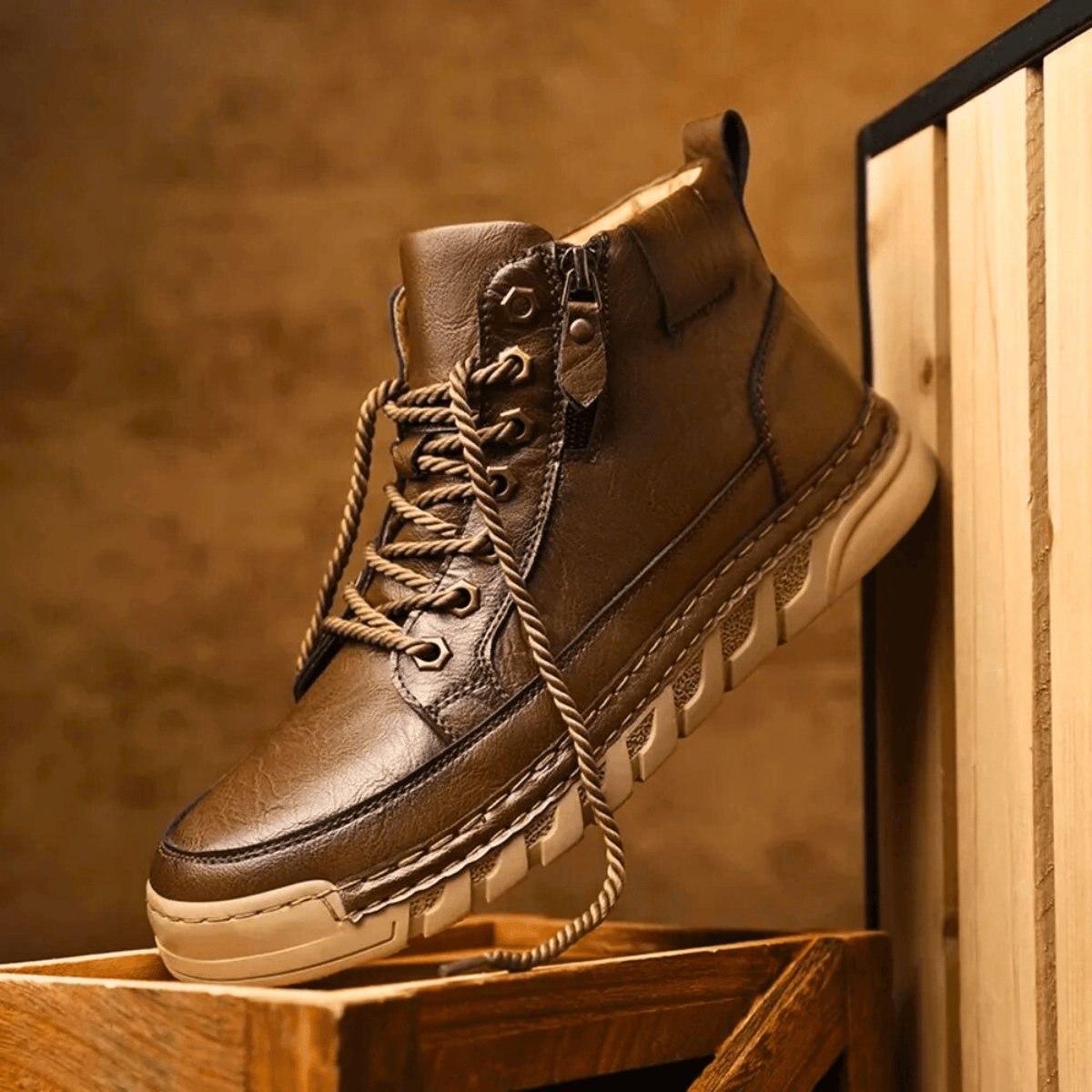 LAURENT MONACO | BOTTES EN CUIR POUR HOMME