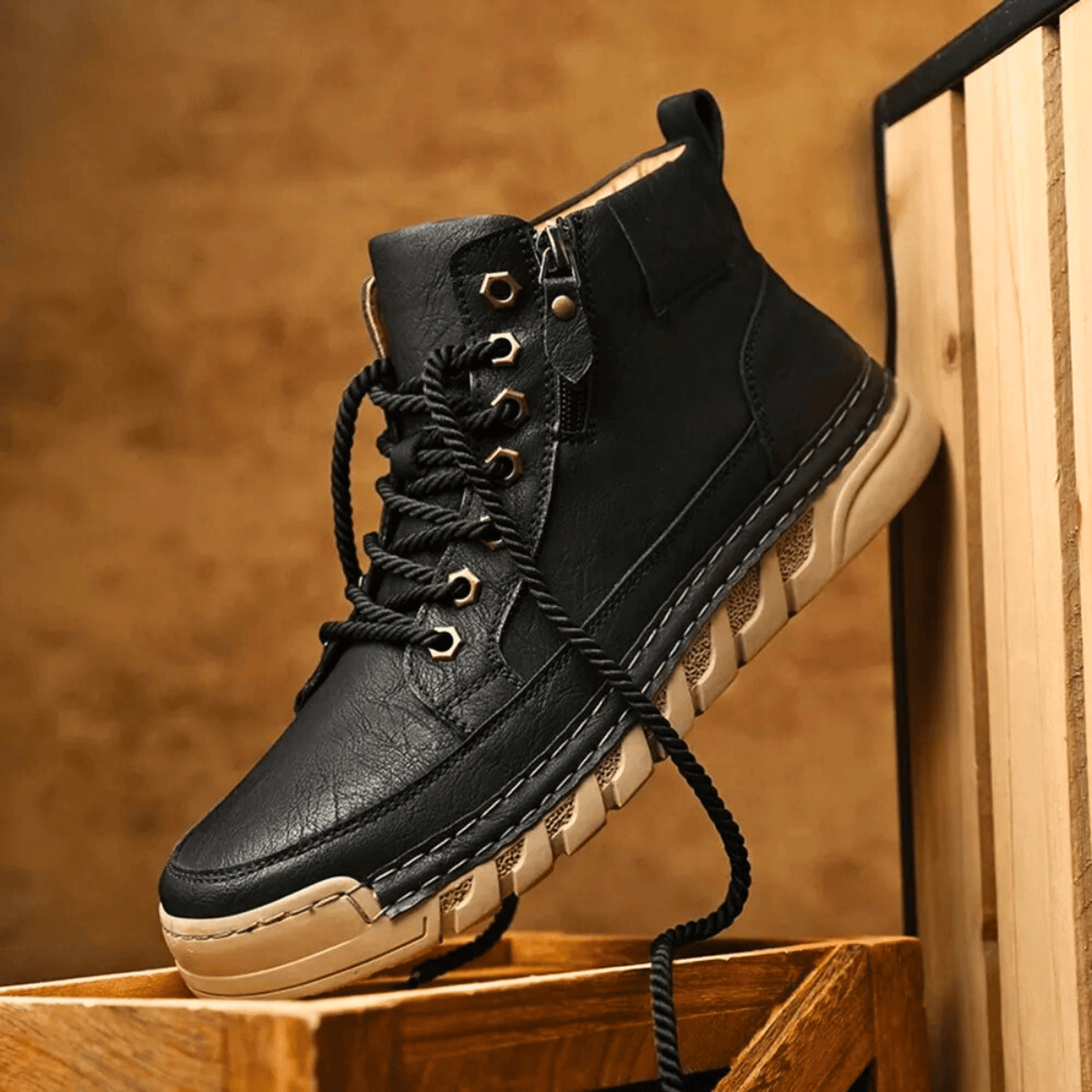 LAURENT MONACO | BOTTES EN CUIR POUR HOMME