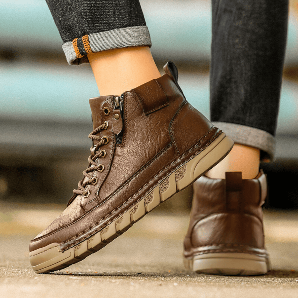LAURENT MONACO | BOTTES EN CUIR POUR HOMME